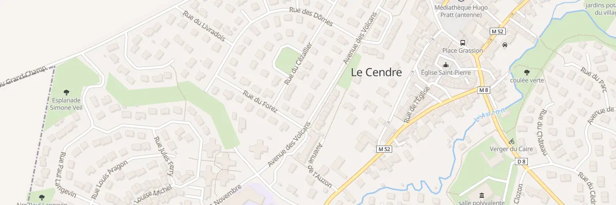 Plan du 24 Av des Volcans au Cendre