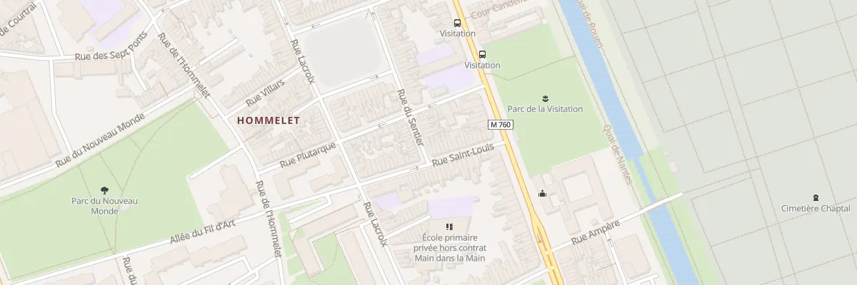Plan du 4 Rue du Sentier à Roubaix