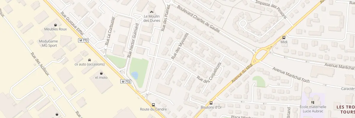 Plan du 12 Rue des Coquelicots à Cournon-d’Auvergne