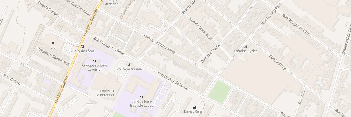 Plan du 68 Rue de la Potennerie à Roubaix
