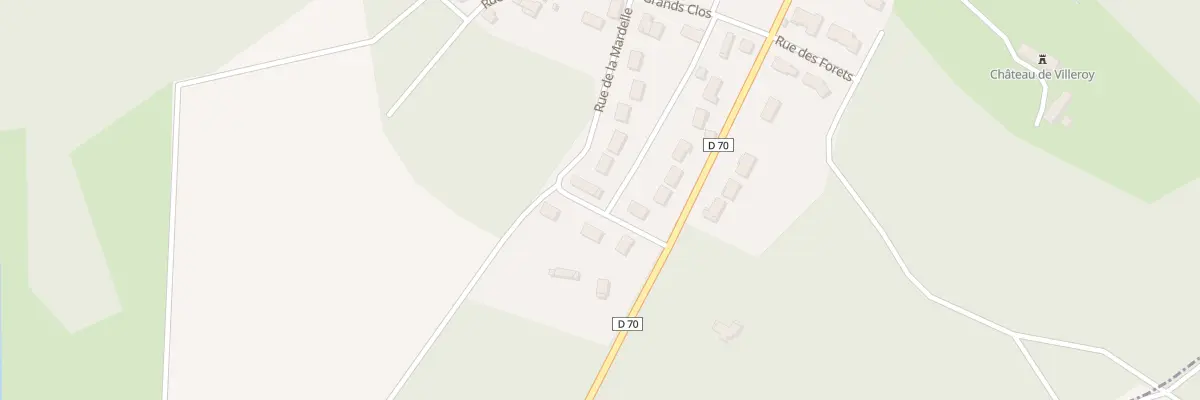 Plan du 11 Rue de la Mardelle à Villeroy