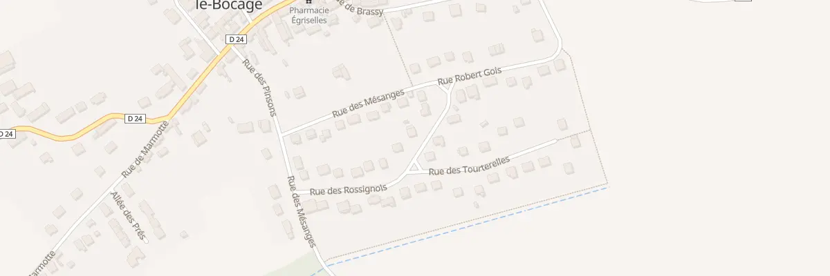 Plan du 3 Rue des Rossignols à Égriselles-le-Bocage