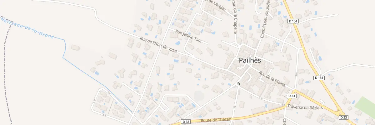 Plan du 29 Rue de l’Hort de Vidal à Pailhès