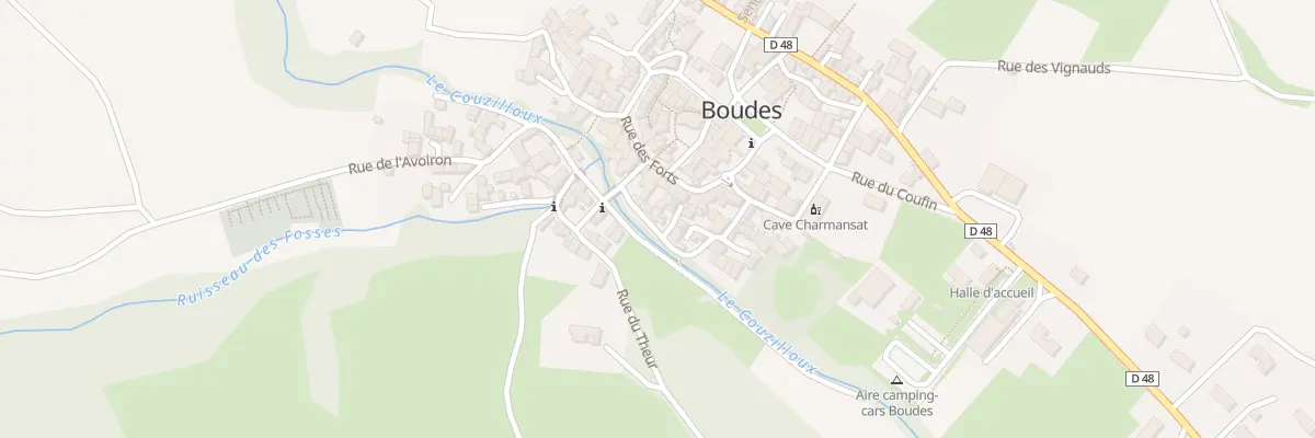 Plan du 9016 Rue du Couzillou à Boudes