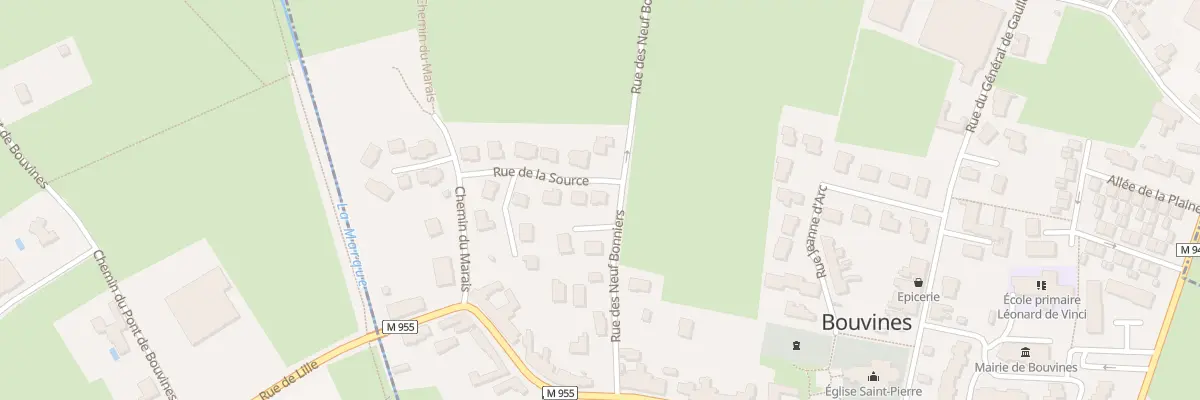 Plan du 192 Rue de la Source à Bouvines