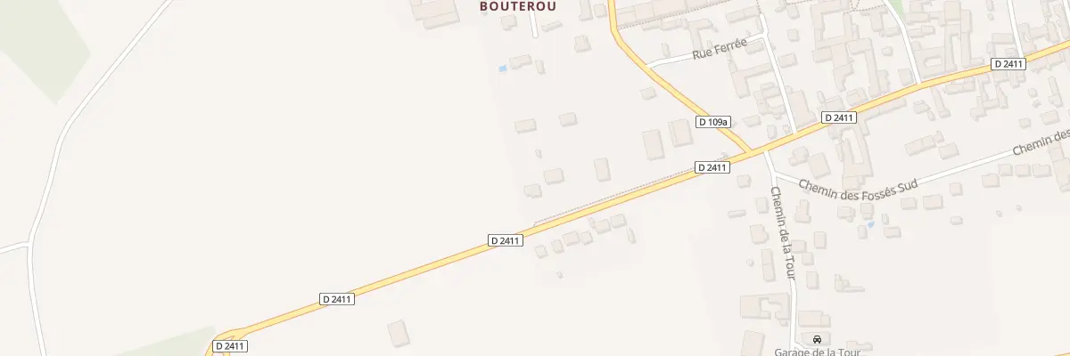Plan du 8 Rte de Montereau à Bazoches-lès-Bray