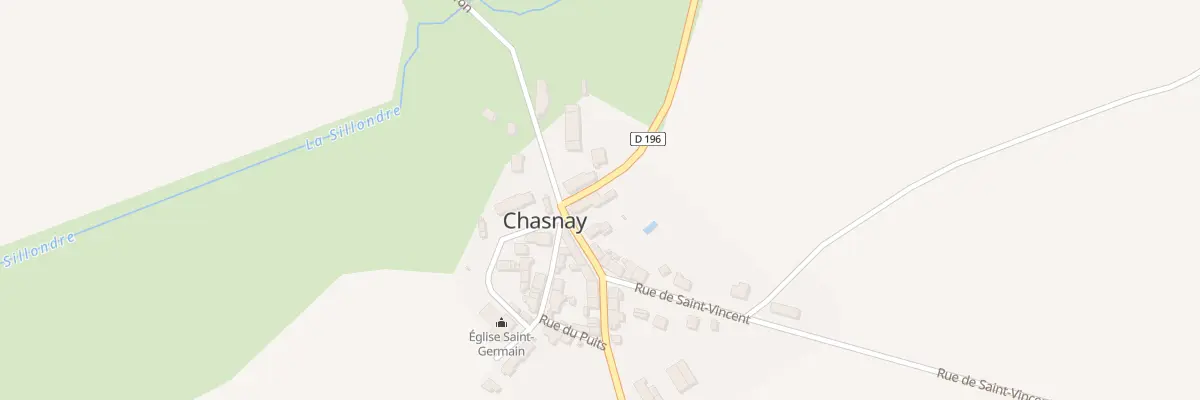 Plan du 24 Le Bourg à Chasnay