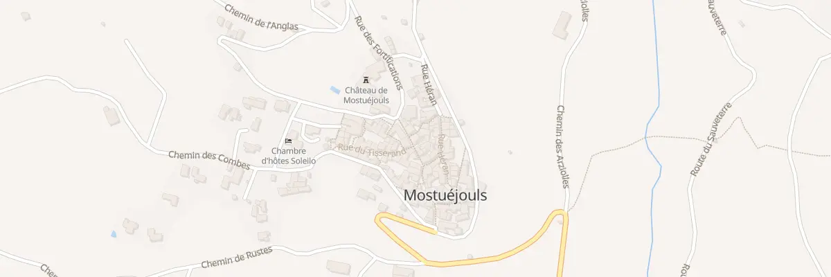 Plan du 5222 Mostuejouls à Mostuéjouls