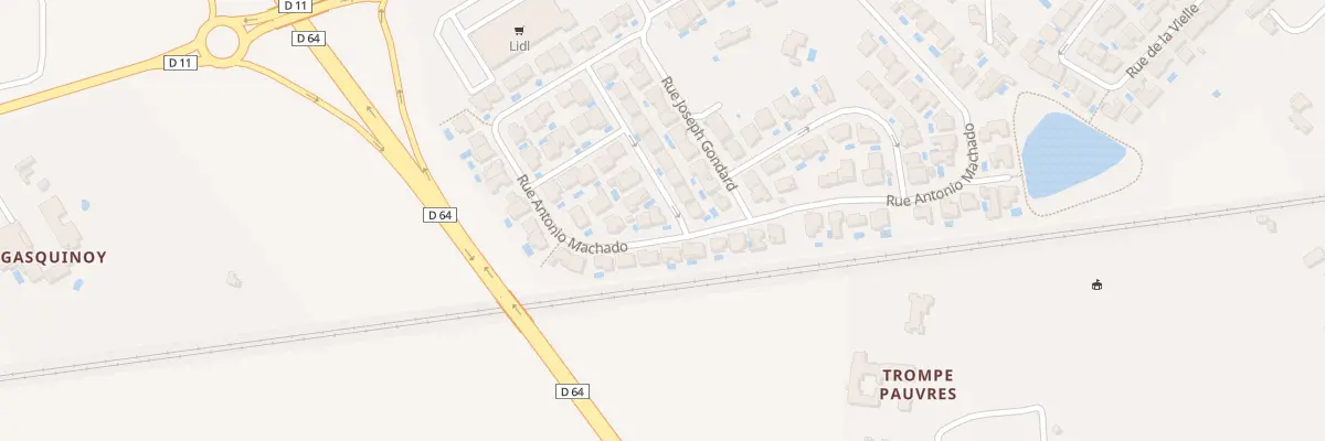 Plan du 411 Rue Antonio Machado à Béziers