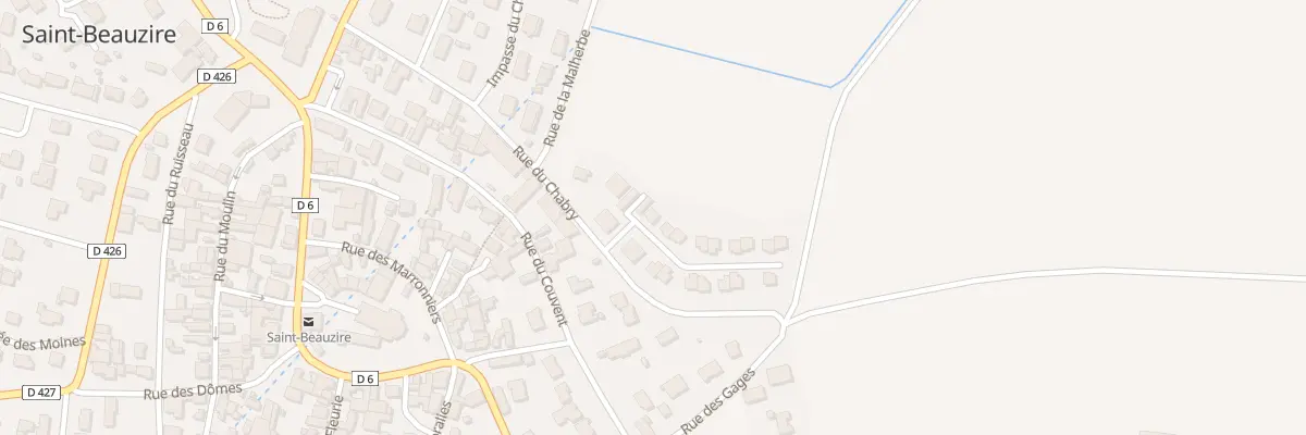 Plan du 5 Rue Major Thibault Miloche à Saint-Beauzire