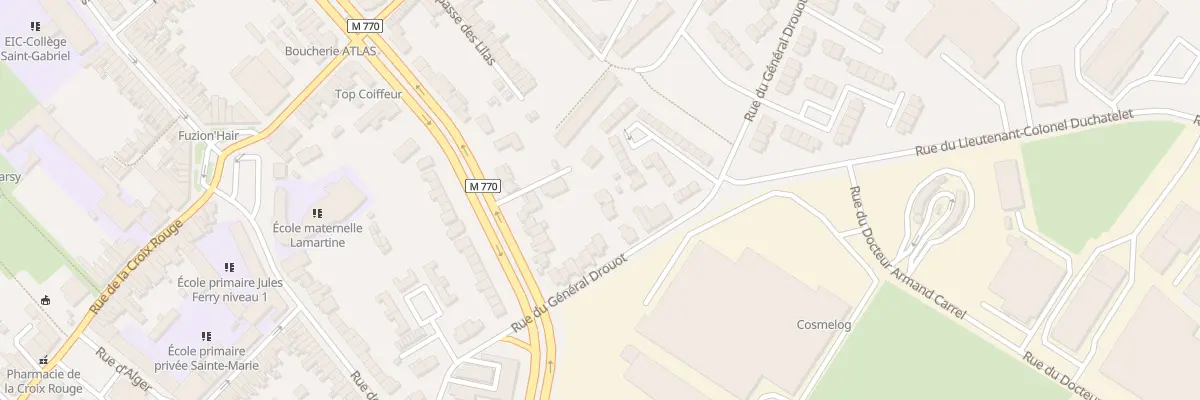 Plan du 45A Rue du Général Drouot à Tourcoing