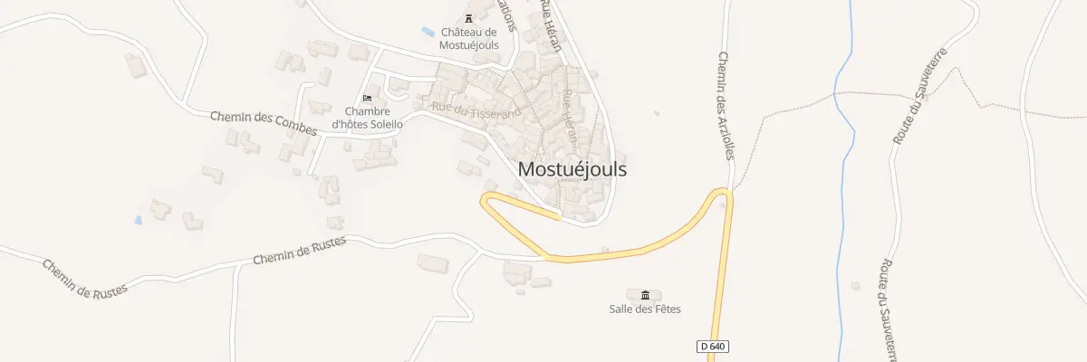 Plan du 5201 Mostuejouls à Mostuéjouls