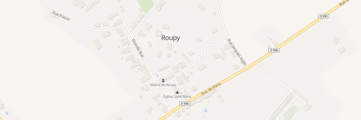 Plan du 39 Rue des Ecoles à Roupy