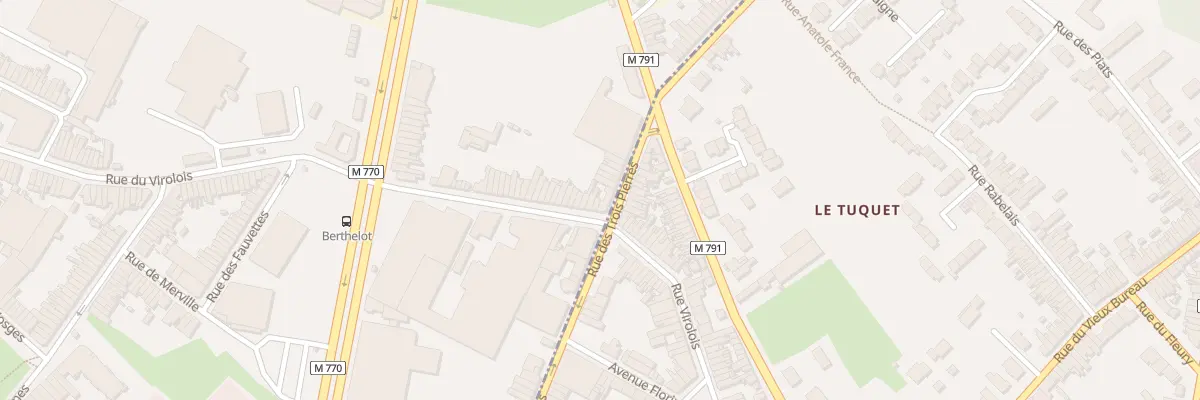 Plan du 291 Rue du Virolois à Tourcoing