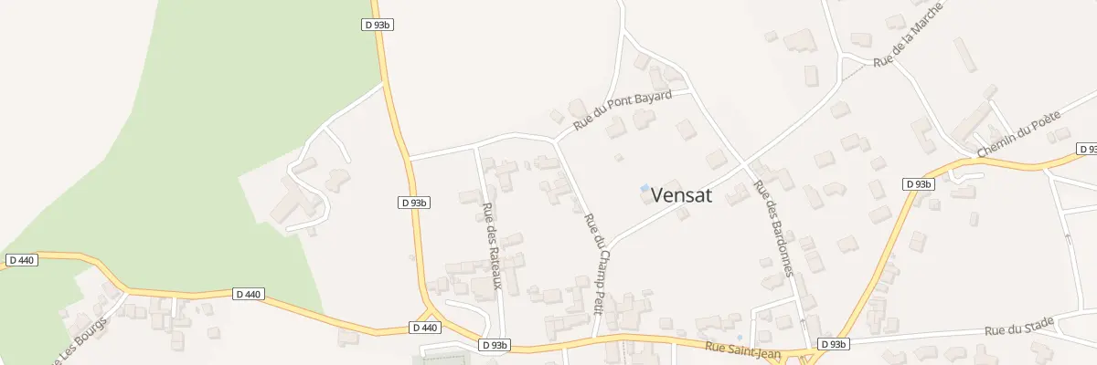 Plan du 10 Rue du Champ Petit à Vensat