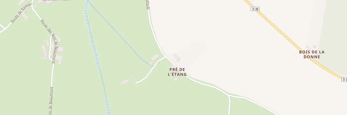 Plan du 38 Champ de la Vallee à Murlin