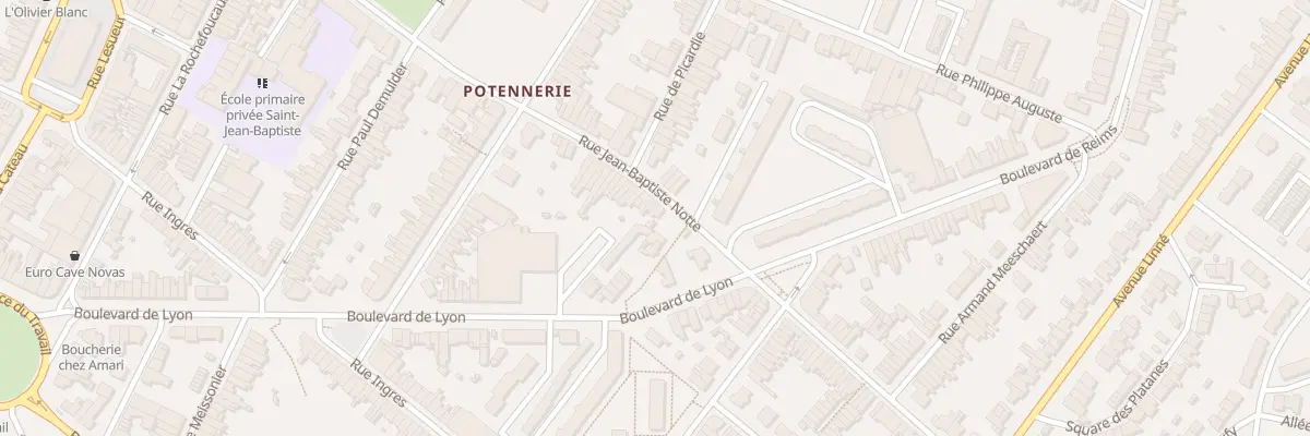 Plan du 88 Rue Jean Baptiste Notte à Roubaix