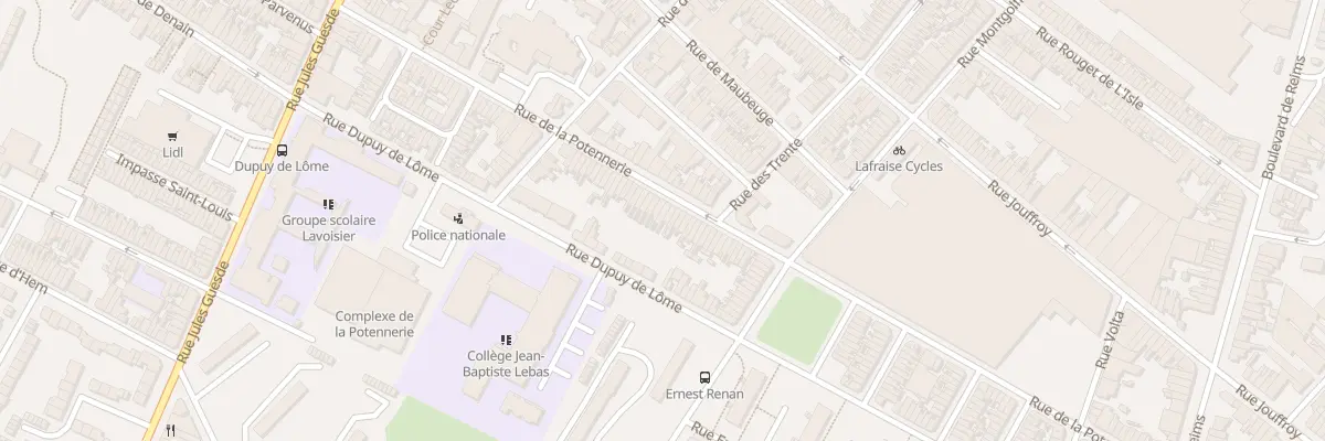 Plan du 80 Rue de la Potennerie à Roubaix