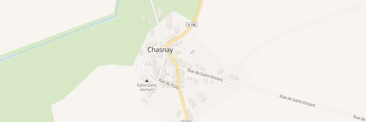 Plan du 21 Le Bourg à Chasnay