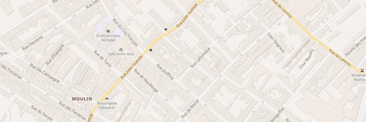 Plan du 34 Rue Duguesclin à Roubaix