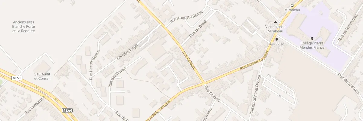 Plan du 360 Rue Colbert à Tourcoing