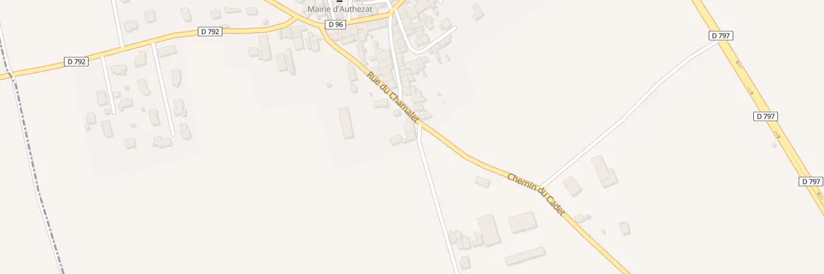 Plan du 16 Rue du Chamalet à Authezat