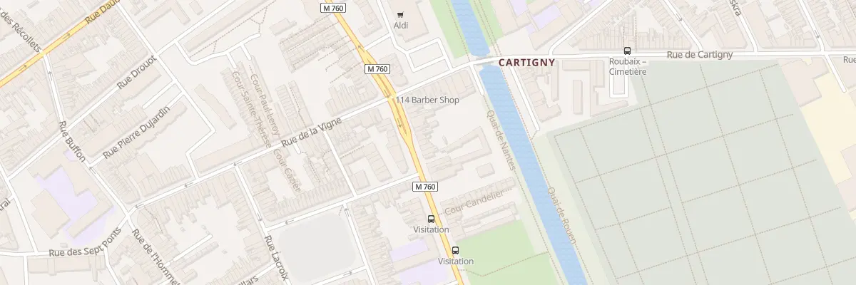 Plan du 226 Bd de Strasbourg à Roubaix