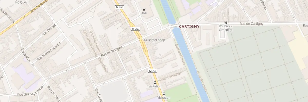 Plan du 230 Bd de Strasbourg à Roubaix