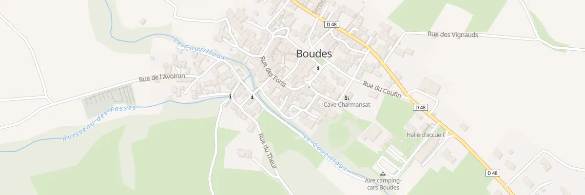 Plan du 9005 Rue du Couzillou à Boudes