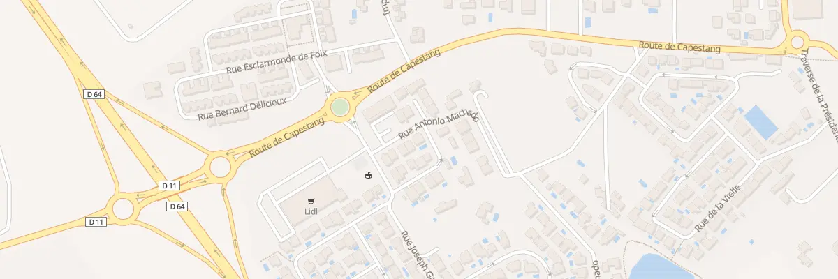 Plan du 1075 Rue Antonio Machado à Béziers