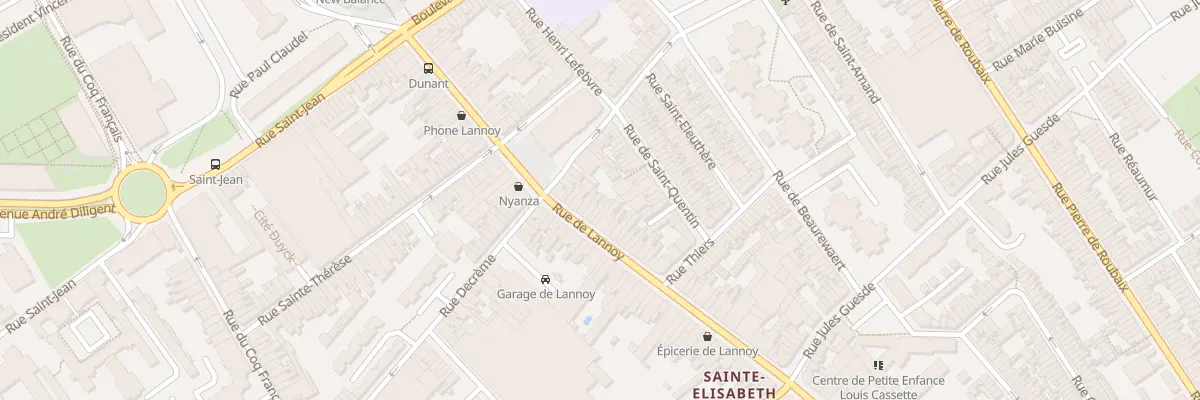 Plan du 129 Rue de Lannoy à Roubaix