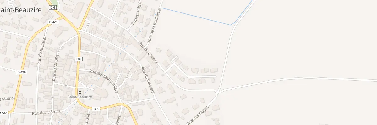 Plan du 7 Rue Major Thibault Miloche à Saint-Beauzire