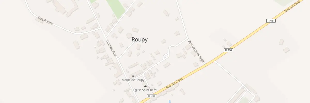 Plan du 92 Rue des Ecoles à Roupy