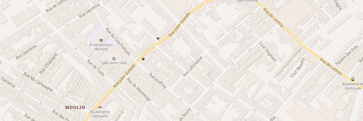 Plan du 29 Rue Duguesclin à Roubaix