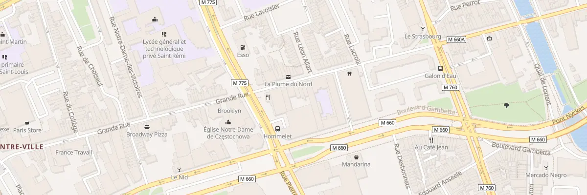 Plan du 142 Grande Rue à Roubaix
