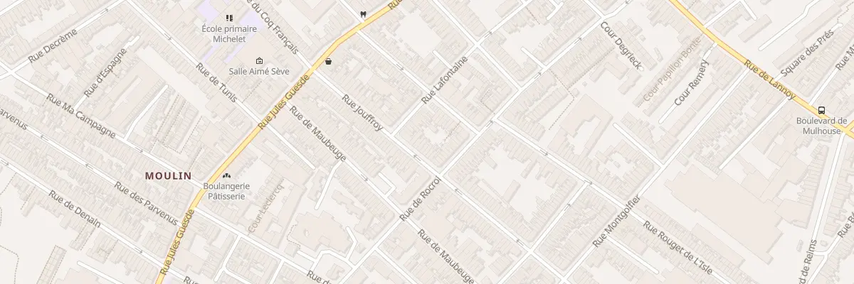 Plan du 41 Rue Jouffroy à Roubaix