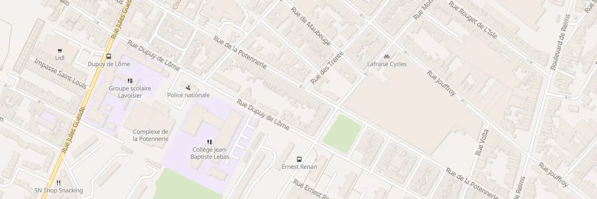 Plan du 96 Rue de la Potennerie à Roubaix
