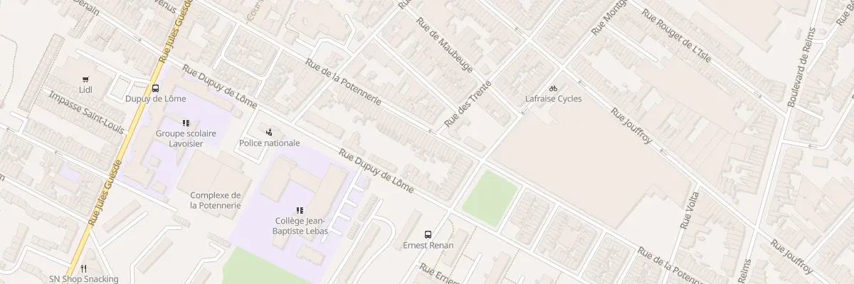 Plan du 94 Rue de la Potennerie à Roubaix