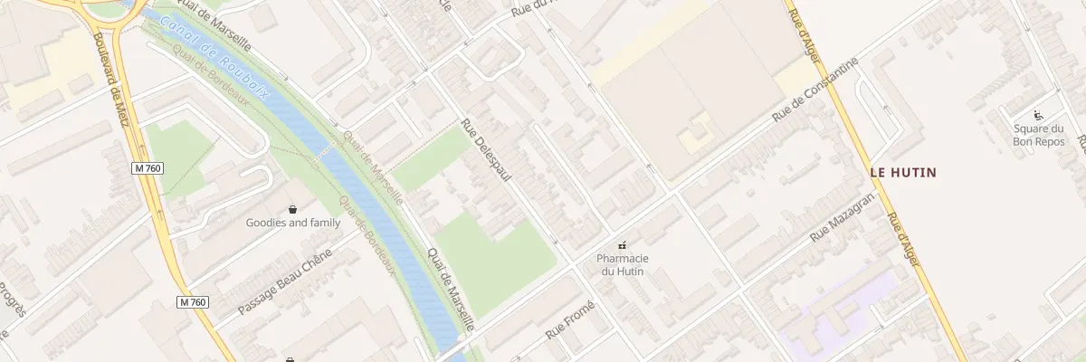 Plan du 166 Rue Delespaul à Roubaix
