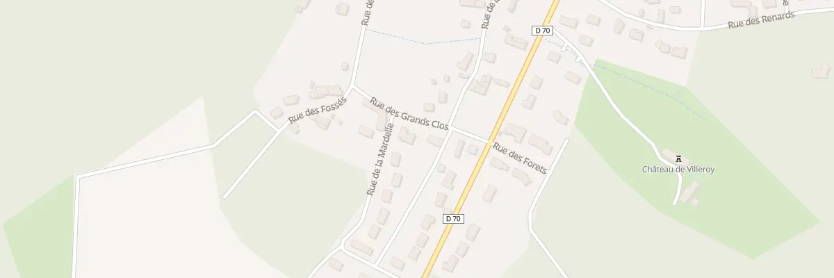 Plan du 5 Rue des Grands Clos à Villeroy