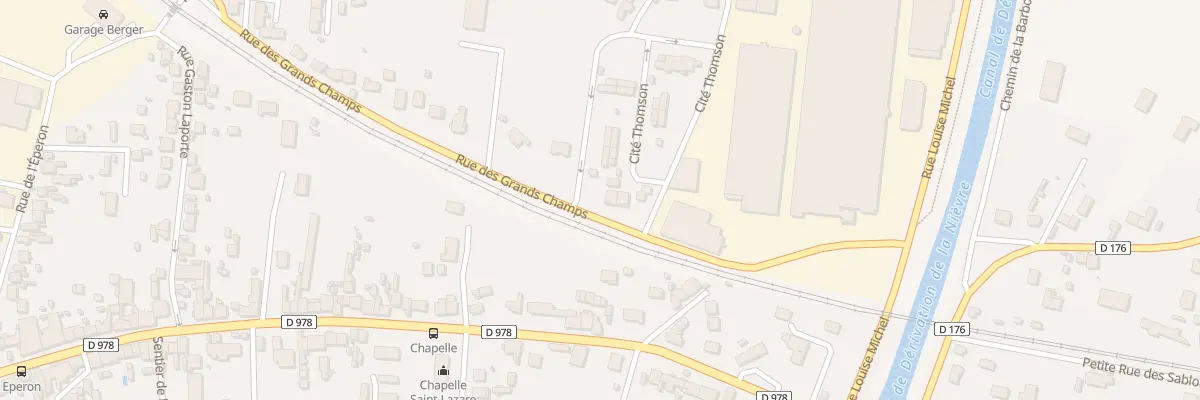 Plan du 8 Rue des Grands Champs à Nevers