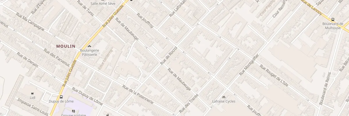 Plan du 121 Rue de Rocroi à Roubaix