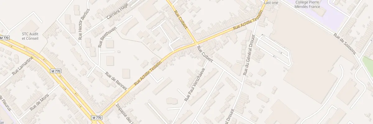 Plan du 122 Rue Achille Testelin à Tourcoing