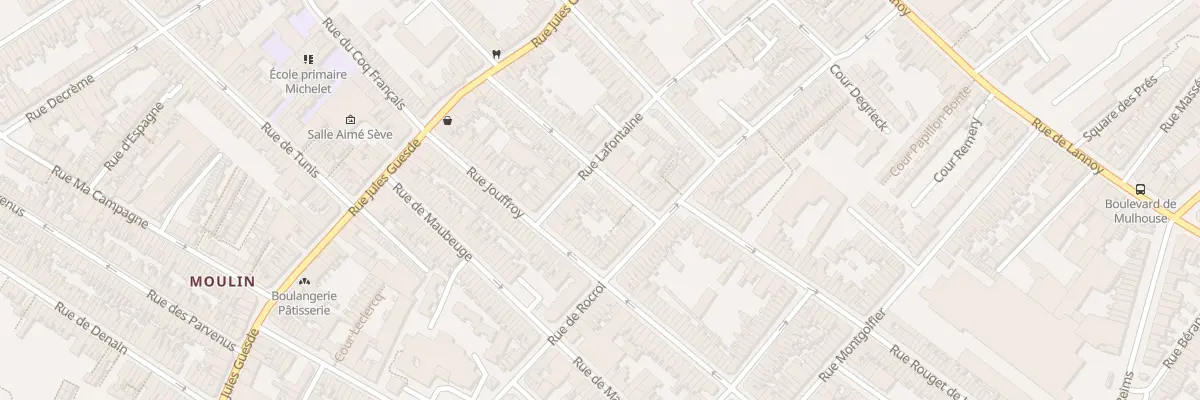 Plan du 46 Rue Duguesclin à Roubaix