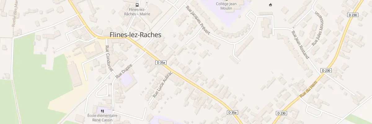 Plan du 7D Rue du Moulin à Flines-lez-Raches