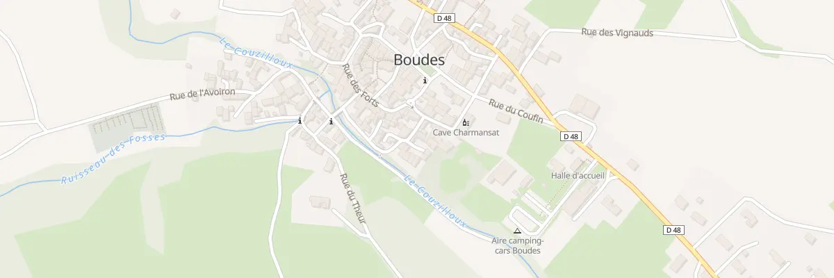 Plan du 9015 Rue du Couzillou à Boudes