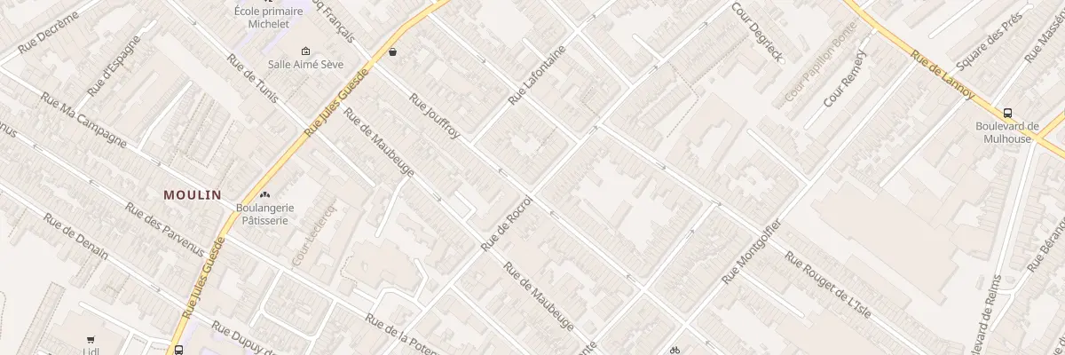 Plan du 80 Rue de Rocroi à Roubaix