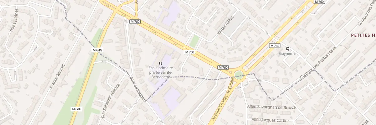 Plan du 300 Av Gustave Delory à Roubaix