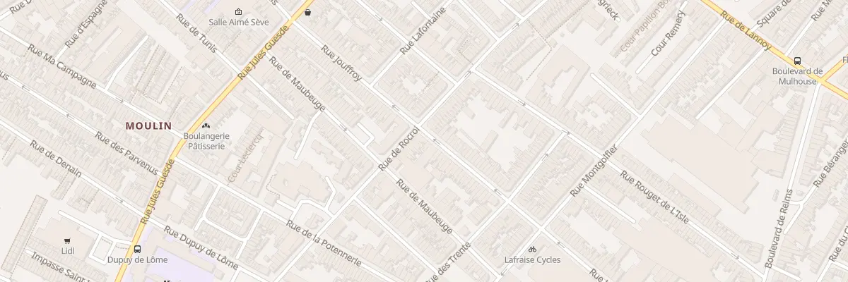 Plan du 78 Rue Jouffroy à Roubaix