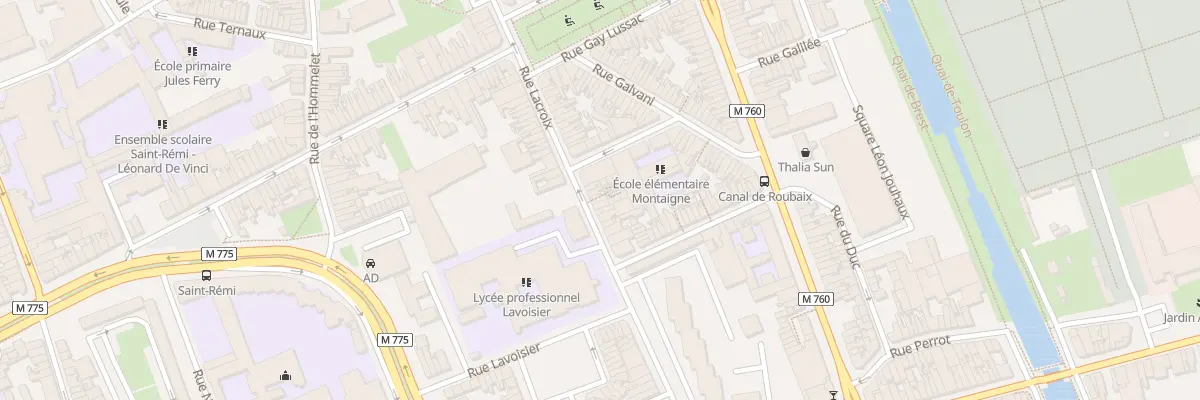 Plan du 58 Rue Lacroix à Roubaix